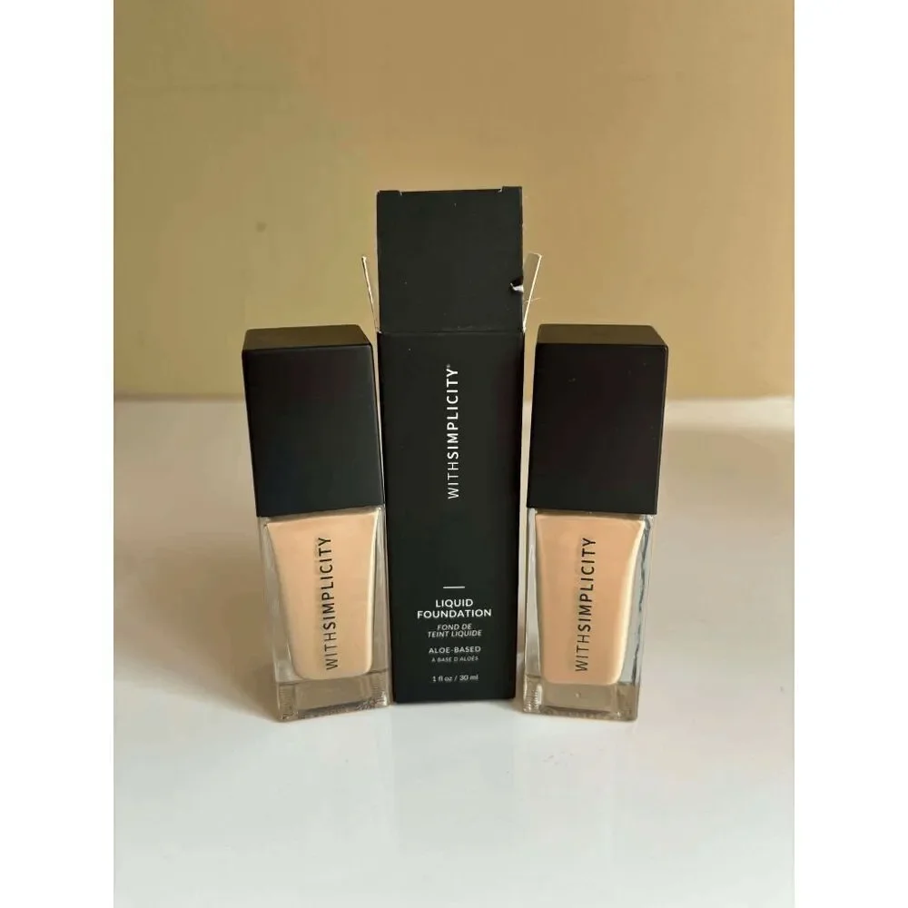 WithSimplicity Liquid Foundation 1 oz Each in Shade 0.5 Lot of 2